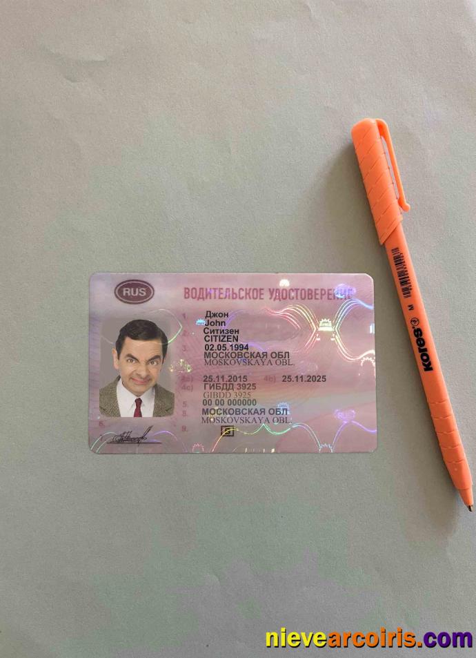 Russia driving license photolook
